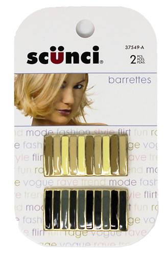 Scunci Hair Barrettes, 2 Pieces